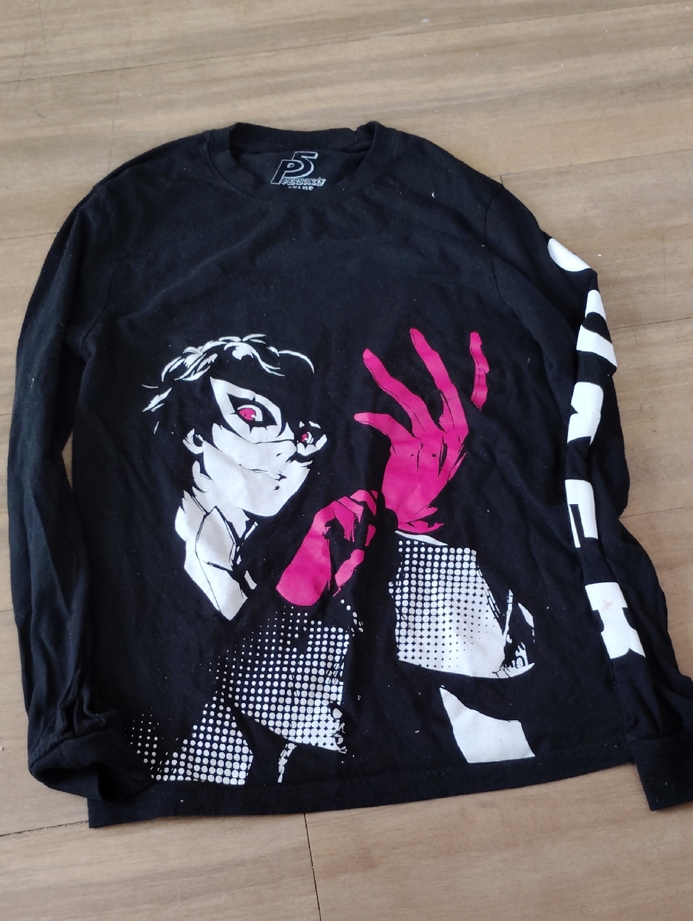 Black Persona 5 Joker Long Sleeve Shirt Size Xs